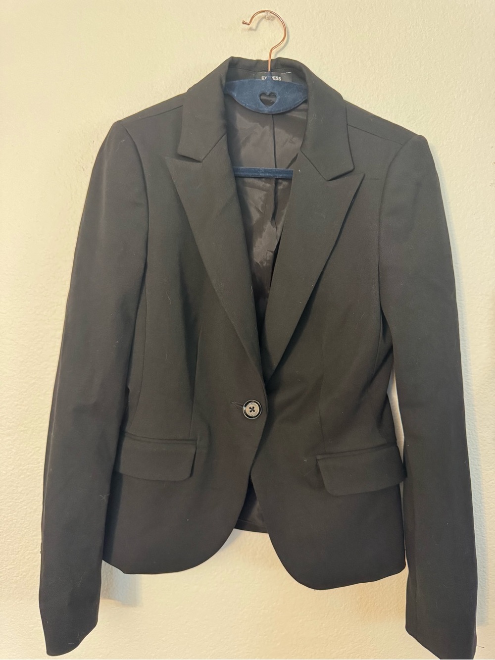 Express Black Single-Button Women's Blazer
